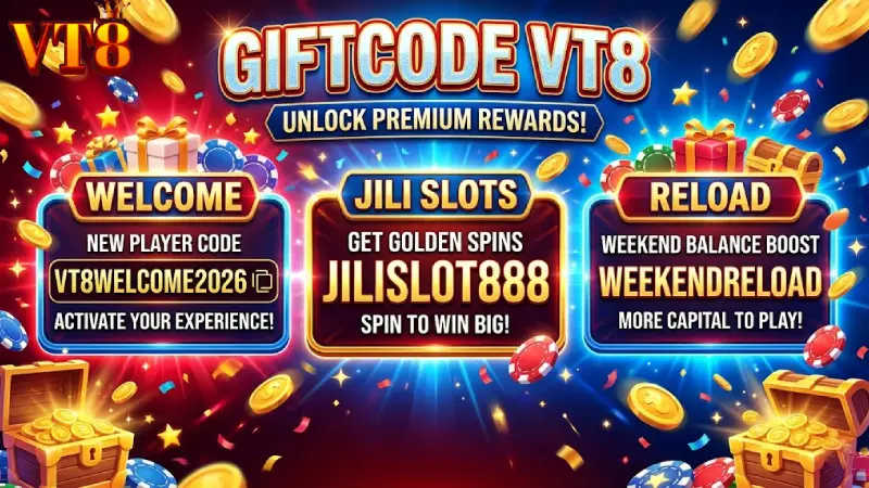 Active Giftcode VT8 Examples Running on the Homepage