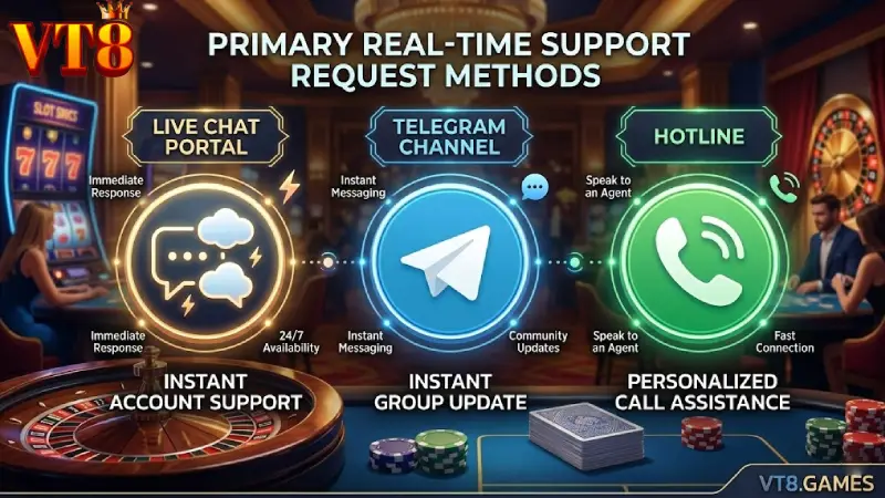 Primary Methods to Initiate Real Time Support Inquiries