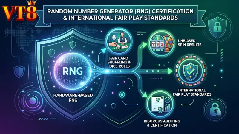 Certified RNG Randomness and International Fair-Play Standards