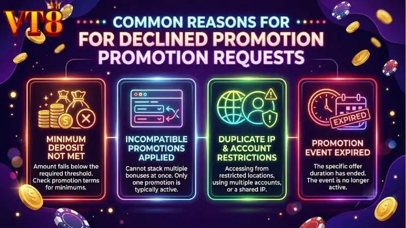 Common Causes for Promotional Claim Failures and Bonus Rejections