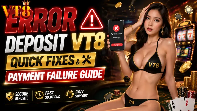 Error deposit VT8 | Quick Fixes & Payment Failure Guide