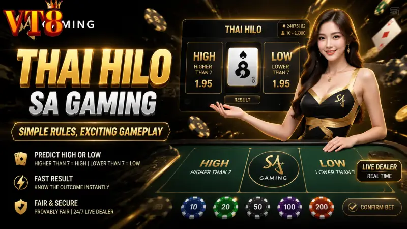 Hilo VT8 | Fast High Low Card Game and Dynamic Multipliers