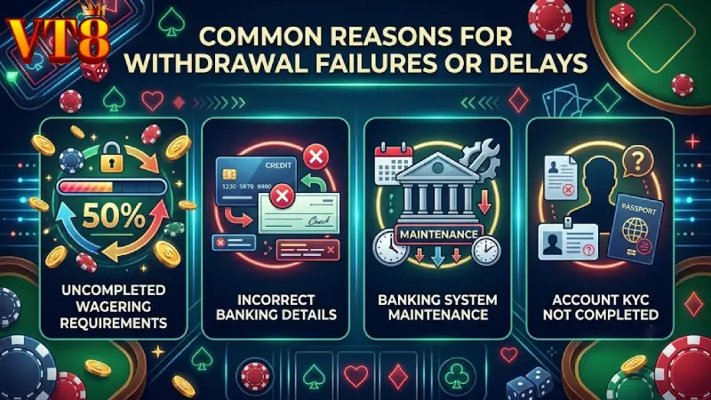 Most Common Causes for Withdrawal Delays and Failed Transactions