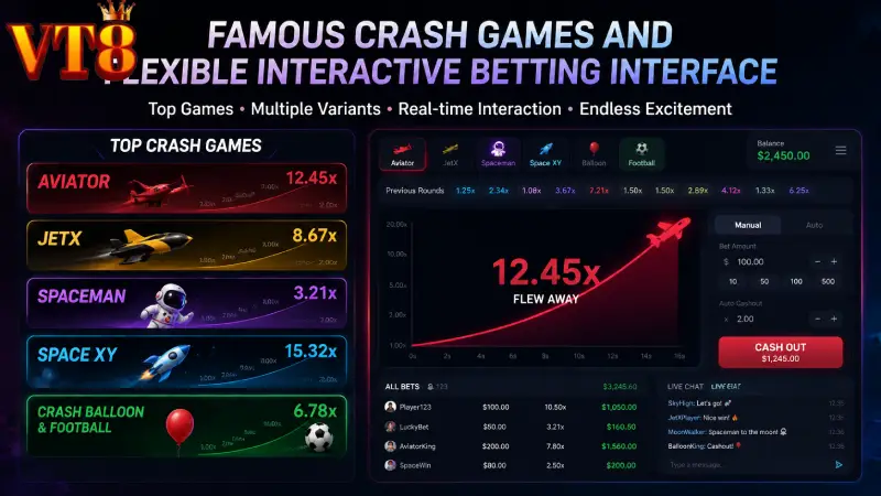 Popular Crash Game Titles and Interactive Betting Interface Options