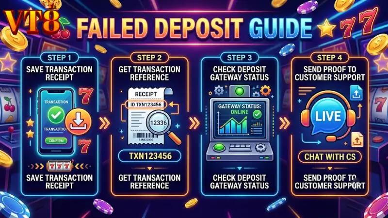 Step by Step Guide to Resolving Failed Deposit Requests