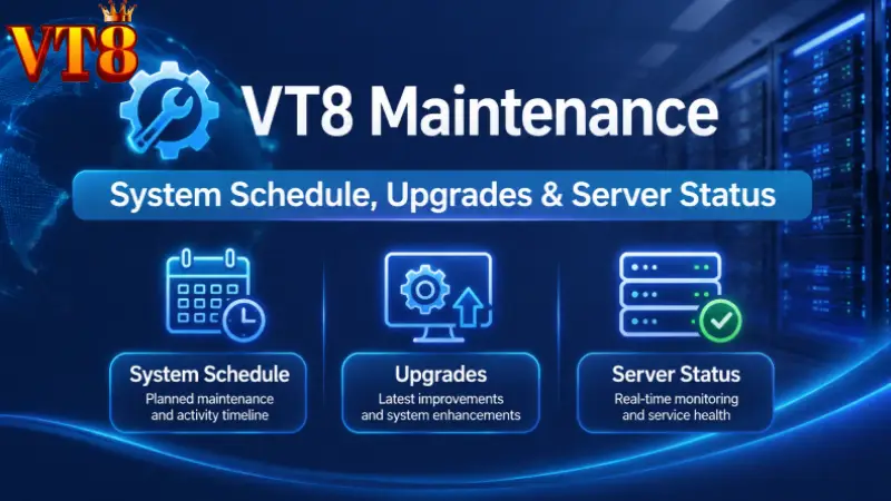 VT8 Maintenance | System Schedule, Upgrades & Server Status